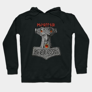 MJOLLNIR Hammer of the Thunder God Thor, Viking mythology Hoodie